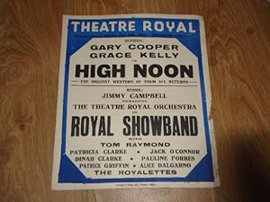 Theatre Royal 26th February 1956. Screen: Gerry Cooper, Grace Kelly in High Noon and on Stage 7 T...
