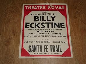 Theatre Royal 15th July, 1956: Stage: The Fabulous "Mr. B" Billy Eckstine - Don Ellis The Gaiety ...