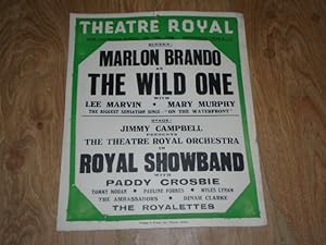 Theatre Royal 5th Feb, 1956: Screen: Marlon Brando as The Wild One. Stage: Jimmy Campbell Present...