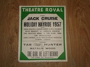 Theatre Royal 10th November, 1957. Stage: Jack Cruise in Holiday Hayride 1957. Screen: Tab Hunter...