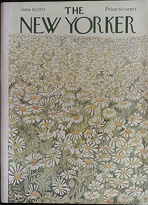 The New Yorker June 16, 1973 Ilonka Karasz Cover, Complete Magazine