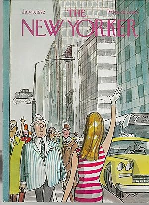 The New Yorker July 8, 1972 Charles Saxon Cover, Complete Magazine