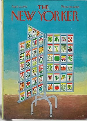 The New Yorker April 22, 1972 Charles Martin Cover, Complete Magazine