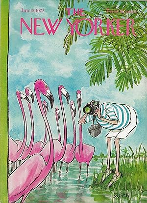 The New Yorker January 15, 1972 Charles Saxon Cover, Complete Magazine