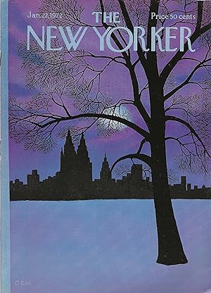 The New Yorker January 22, 1972 Charles Martin Cover, Complete Magazine