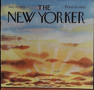 The New Yorker July 16, 1973 Ronald Searle Cover, Complete Magazine