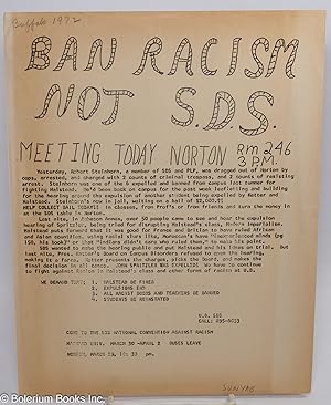 Ban Racism Not S.D.S.