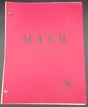 MASH: The Life You Save: Original Television Script