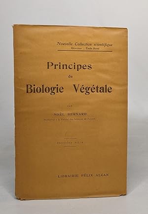 Principes de biologie végétale