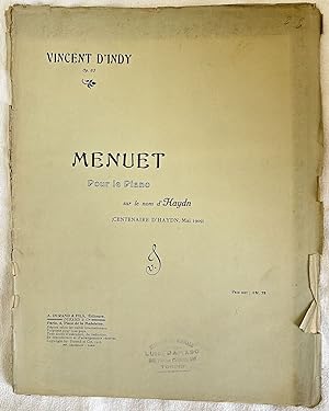 MENUET POUR LE PIANO SUR LE NOM D'HAYDN (CENTENAIRE D'HAYDN MAI 1909),
