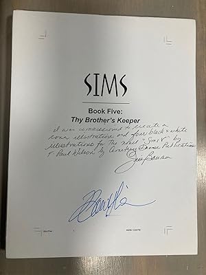 Sims Book Five: They Brother's Keeper Manuscript The photos seen here are of our actual book