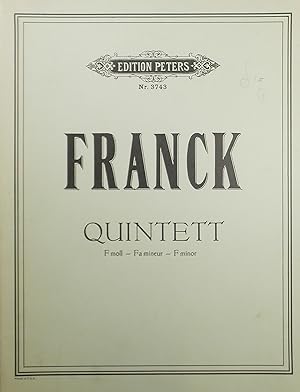 Quintett, Klavier, 2 Violinen, Viola und Violoncello (Piano Quintet), Set of Parts