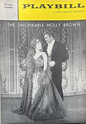 Playbill November 7, 1960, Vol. 4, No. 46 for "The Unsinkable Molly Brown" at the Winter Garden T...