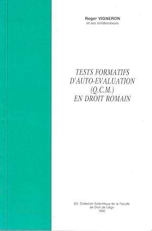 Tests formatifs d'auto-evaluation (Q.C.M.)en droit romain