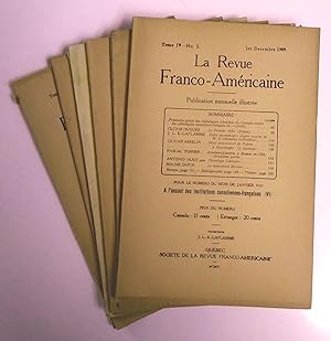 La revue franco-américaine, Tome IV, no 1, 1er novembre 1909 au no 6, 1er avril 1910 1910, public...