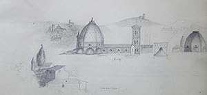 Original Sketchbook from 1821. "Carnet Croquis commencé à Florence l'année 1821"