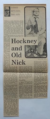 Sydney Edwards: The Arts. 'Hockney and Old Nick'. A cut review of the Rake's Progress at Glyndebo...