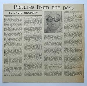 Pictures from the past by David Hockney. A cut review.(1976).