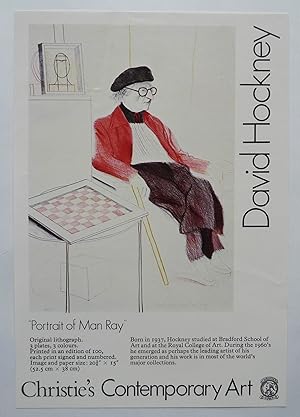 Single sheet flyer for the edition 'Portrait of Man Ray'.