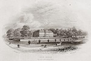 Keir House seat of William Stirling,1853 Engraving