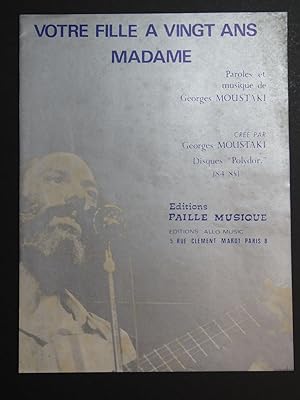 Votre Fille a vingt ans Madame Georges Moustaki Chant Piano 1969