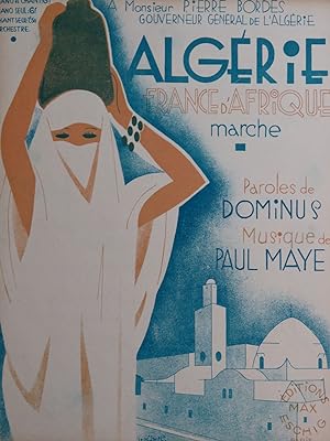 MAYE Paul Algérie Chant Piano 1930