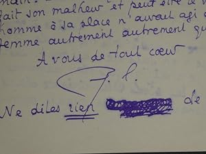 Unpublished signed autograph letter from Pierre Louÿs to Claude Farrère, informing him that he (L...