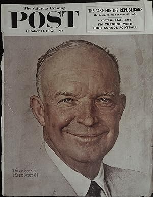 The Saturday Evening Post October 11, 1952 Norman Rockwell FRONT COVER ONLY