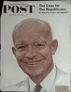 The Saturday Evening Post October 13, 1956 Norman Rockwell FRONT COVER ONLY