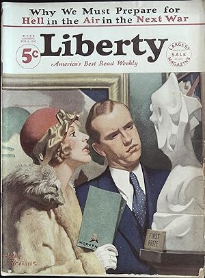 Liberty Magazine February 6, 1932 Leslie Thrasher Cover, Complete Magazine