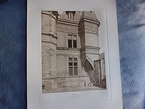 Planche 1910 ANGERS HOTEL Piné AILE DE JEAN DE LEPINE HOTELS ET MAISONS XV ET XVIème siècle