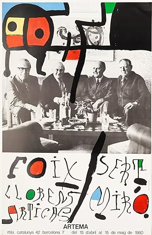 Poster Affiche Plakat Artema: Sert, Foix, Llorens, Miró, Artigas