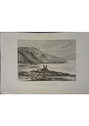 Eilan-Donan-Castle. Loch Alsh et Loch Duich. Gravure extraite de la Géographie universelle d'Elis...