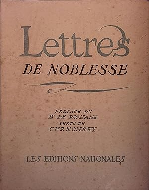 Lettres de noblesse.