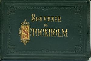 Souvenir de Stockholm. Brochure touristique comprenant un plan de la ville et un dépliant de 6 vo...