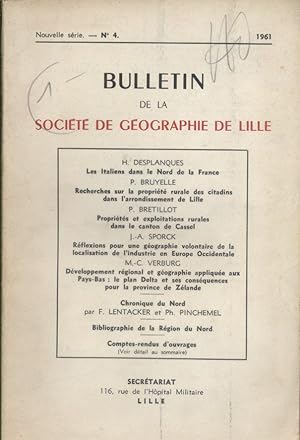 Bulletin de la Société de géographie de Lille. 1961-4. Nord - Lille - Cassel - Zélande 