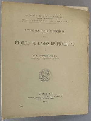 Longueurs d'onde effectives des étoiles de l'Amas de Praesepe.