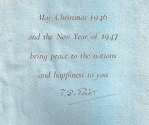 SIGNED CHRISTMAS AND NEW YEAR CARD