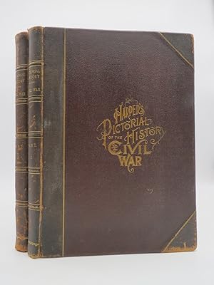 HARPERS PICTORIAL HISTORY OF THE CIVIL WAR (COMPLETE TWO VOLUME LEATHER BOUND SET)