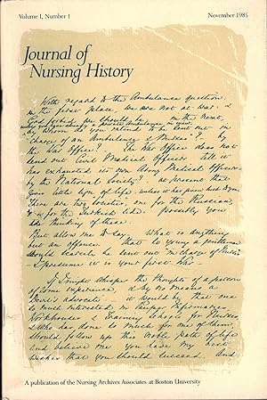 Journal of Nursing History - Volume 1, No. 1, November 1985
