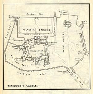 Floorplan of Kenilworth Castle in Warwickshire, England