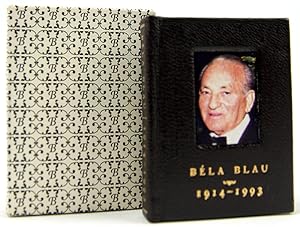 Béla Blau Bookbinder, 1914-1993