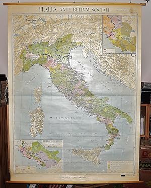 Italia Ante Bellum Sociale (Large Pull Down Map)