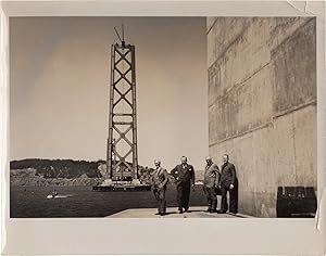 Original photograph of Timothy L. Pflueger, Charles H. Purcell, Rob Wagner, and Walter G. Swanson...