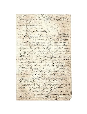 Remarquable lettre du tout jeune Zola, quelques semaines avant le lancement de Thérèse Raquin, qu...