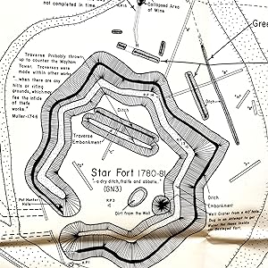Three Detailed Archaeological Maps of Fort Ninety Six, South Carolina, with Detailed Excavation R...
