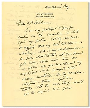 [Autograph Letter, Signed, to Willis Birchman]