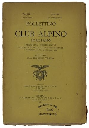 BOLLETTINO DEL CLUB ALPINO ITALIANO - Anno 1880. Vol.XIV - N.43: