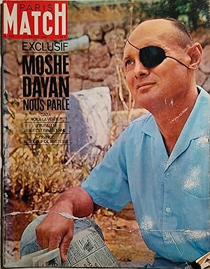 Paris Match N° 953 : Moshe Dayan. Mystère Guérini. -Florence ressuscitée (1) 15 juillet 1967.