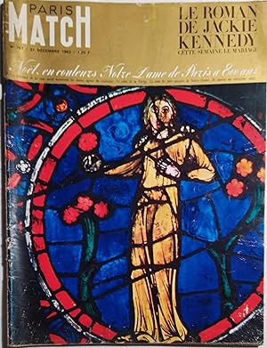 Paris Match N° 767 : Le roman de Jackie Kennedy. Notre-Dame de Paris a 800 ans, 30 novembre 1963.